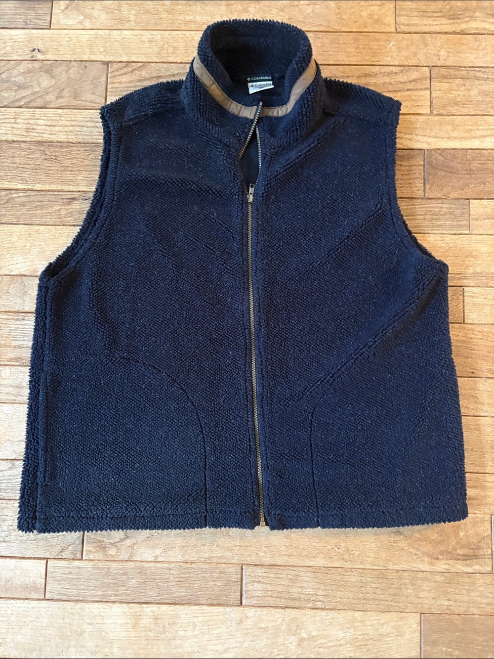 Columbia Men’s Navy Zip-Up Fleece Vest